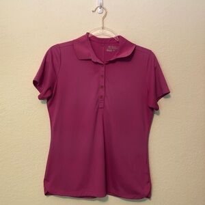 Nike Golf Tour Performance Polo Pink Short Sleeve Medium M Dri-Fit Golfing